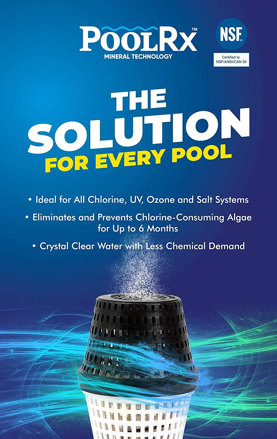 101067 Black Units Swimming-Pool-Algaecides (4 Pack), 20,000-30,000 Gallon